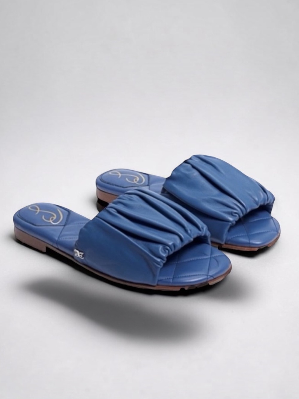 New! SAM EDELMAN BRIAR SLIDE SANDAL MARLIN BLUE SIZE 6